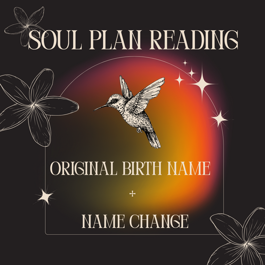 Soul Plan Reading (Original Birth Name + Name Change)